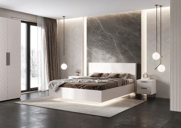 Кровать парящая Флэш 1,6 кашемир