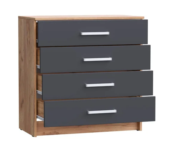 Комод Мартина 800 дуб крафт/графит