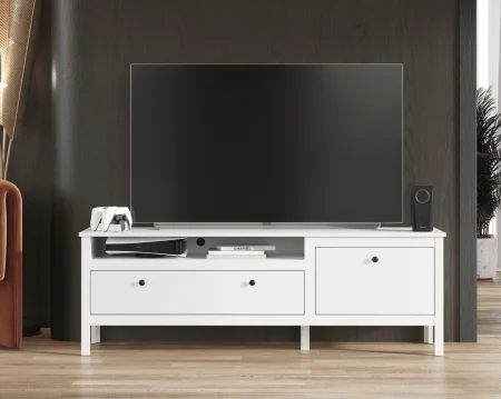Тумба под телевизор Ева (Хельга) RTV1D1S белый