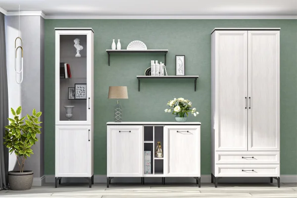 Комод Шарм К-2 ясень анкор светлый/рамка