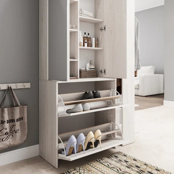 Прихожая Россо ПР-05 ясень белый