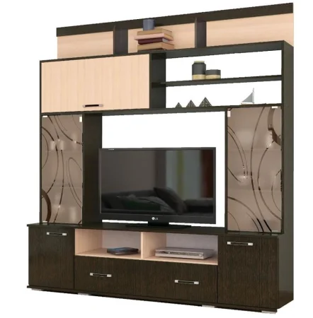 Центральная секция Оскар-18 ОГЦС-2 венге/дуб молочный