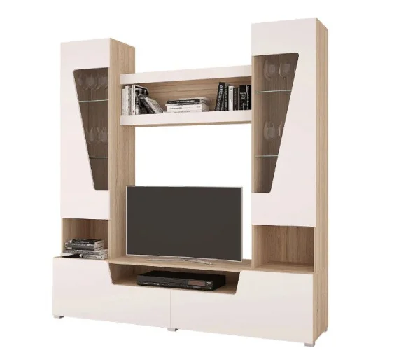 Гостиная Анталия-2 дуб сонома/белый софт