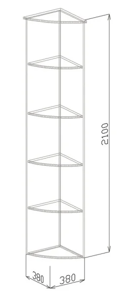 Угол №1 София-2 венге/белый дым