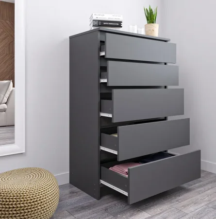 Комод высокий Мори МК 700.5 графит