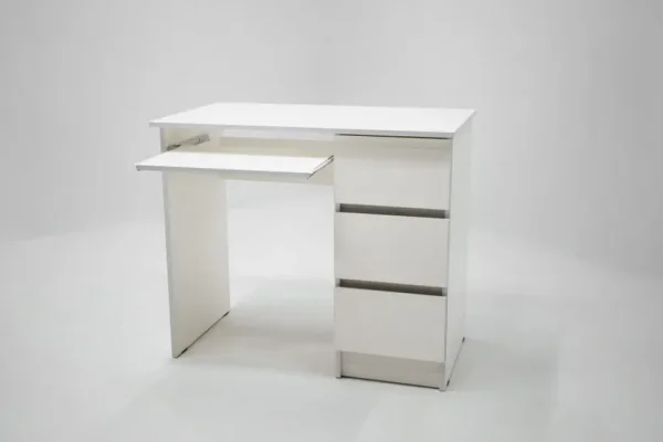 Стол письменный Охта Лайт 6.3 белый правый