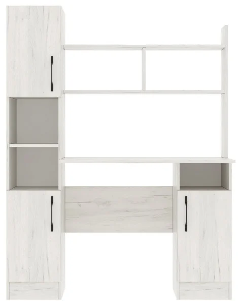 Стол компьютерный ПКС-6 дуб крафт белый