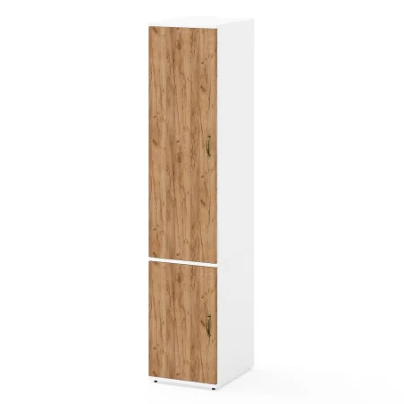 Пенал Лидер-8 МД 23Б белый шагрень/крафт золото