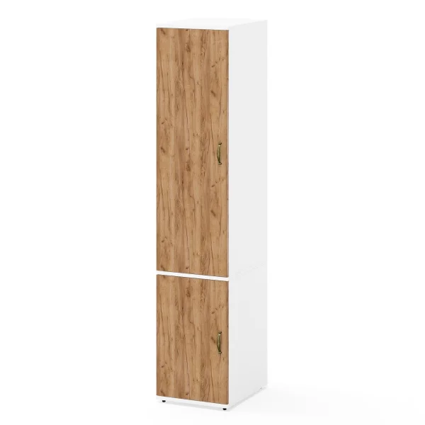 Пенал Лидер-8 МД 23Б белый шагрень/крафт золото