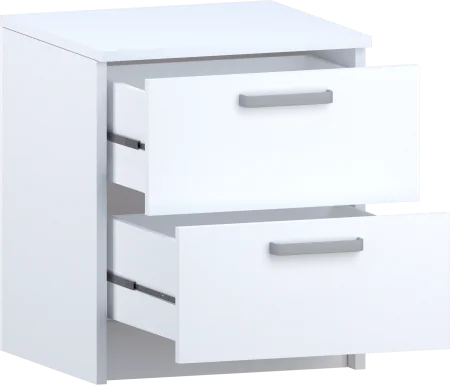 Тумба с 2 ящиками Лотос 1.021 белый