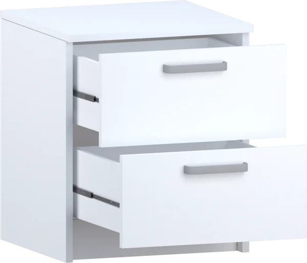 Тумба с 2 ящиками Лотос 1.021 белый
