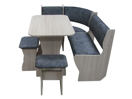 Комплект Аленка 5 ясень шимо светлый/велюр серый