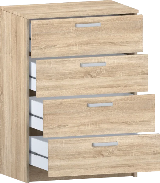 Комод с 4 ящиками 2.070 дуб сонома