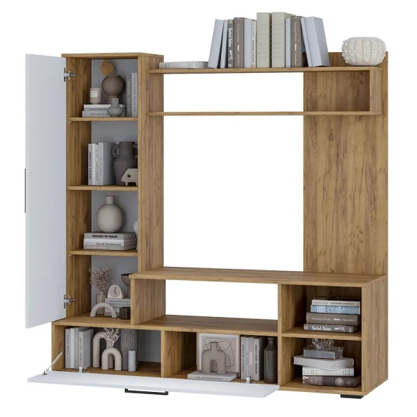 Гостиная Евро-2 крафт/белый