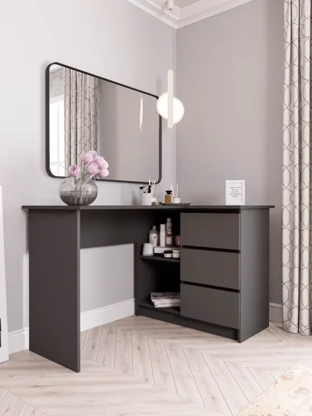 Стол письменный угловой Мори МС-16 графит