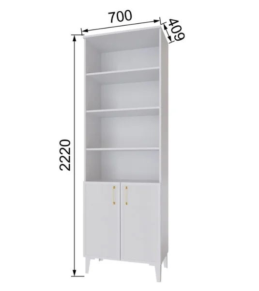 Пенал открытый Толедо ТШ-2 белый