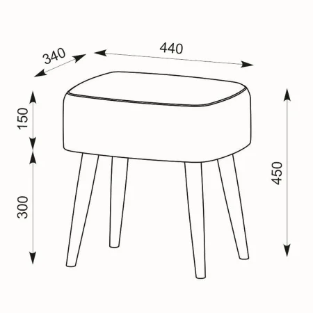 Банкетка 6-5135 Полли коричневая