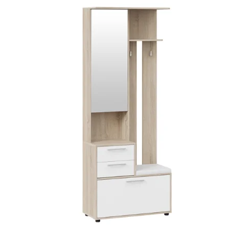 Шкаф-секция комбинированная Витра тип 1 дуб сонома/белый ясень