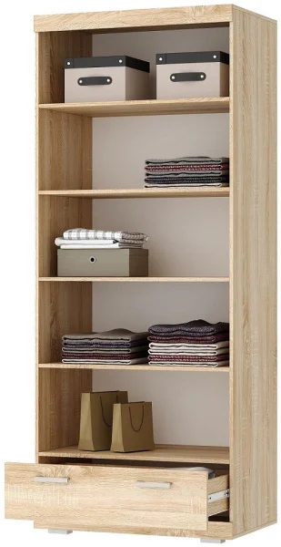 Шкаф Соната ШС-900 дуб сонома/белый глянец