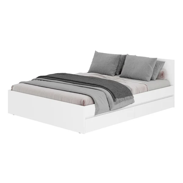 Кровать с ящиками Симпл КР-12 1,4 м белый