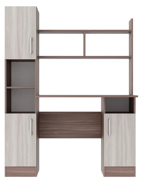 Стол компьютерный ПКС-6 ясень шимо темный/шимо светлый