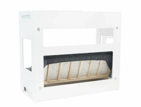 Кровать двухъярусная с диван-кроватью белый