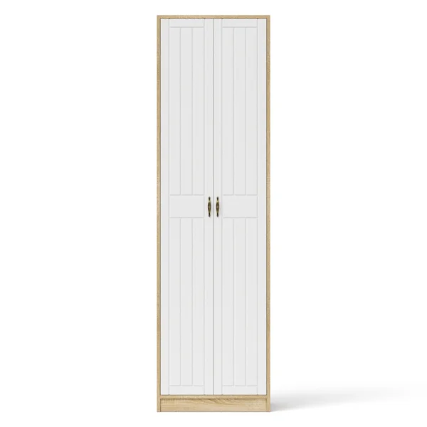 Шкаф П-6 дуб сонома/белое дерево фрезеровка прованс