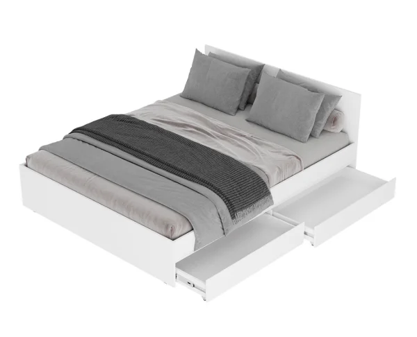 Кровать с ящиками Симпл КР-17 1,6 м белый