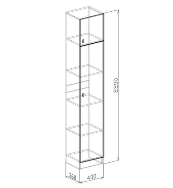 Пенал Вега гикори джексон/керамик софт