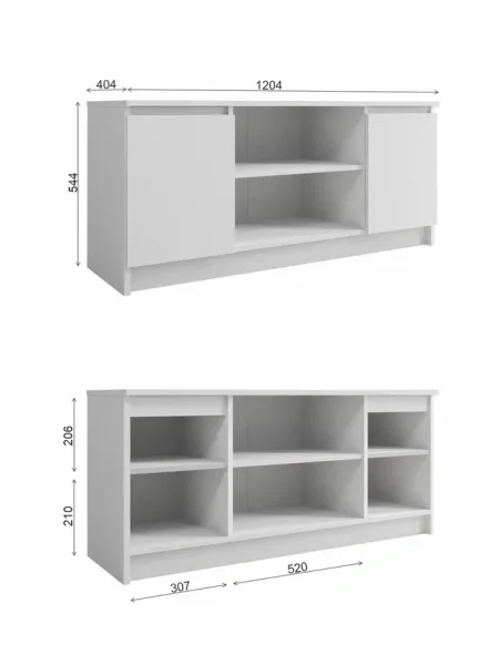 Тумба под телевизор Мори МТВ 1200.1 белый Тумба под телевизор Мори МТВ 1200.1 белый