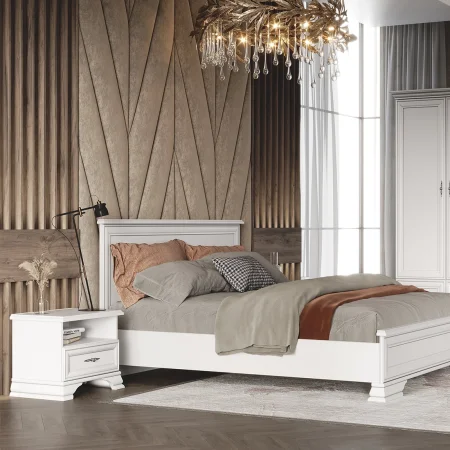 Тумба прикроватная Кентаки KOM1S белый