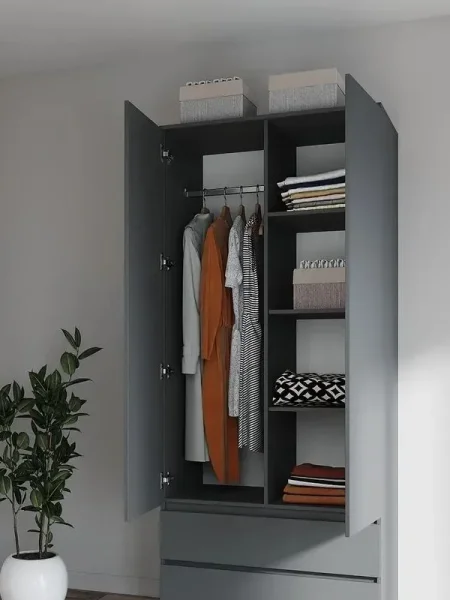 Шкаф с ящиками Мори МШ 900.2 графит