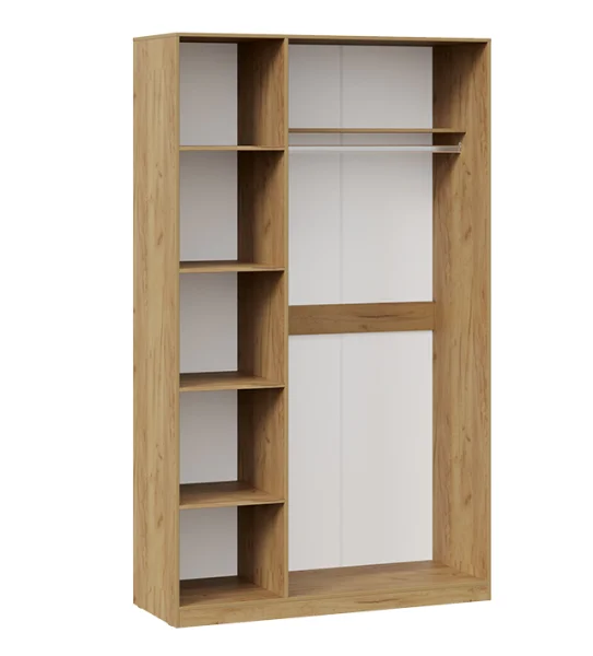 Шкаф комбинированный Хилтон дуб крафт золотой/графит матовый