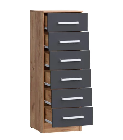 Комод Мартина 400 дуб крафт/графит