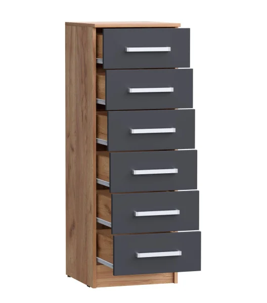 Комод Мартина 400 дуб крафт/графит