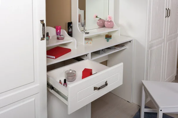 Стол туалетный Ливерпуль 12.46 ясень ваниль/белый