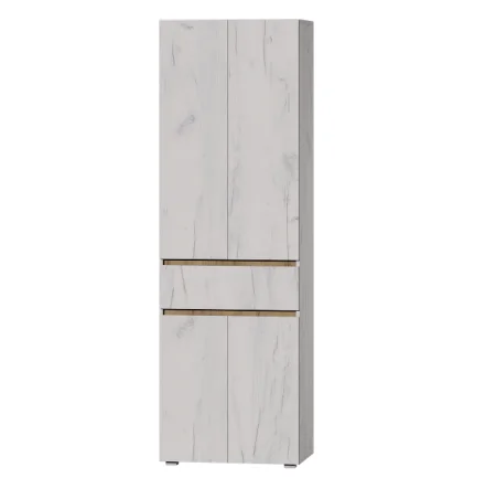 Шкаф 700 Лиана дуб крафт белый/дуб крафт золотой