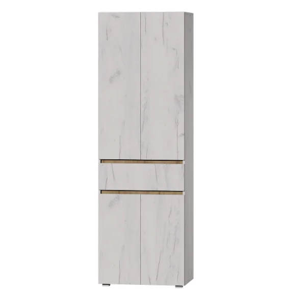 Шкаф 700 Лиана дуб крафт белый/дуб крафт золотой