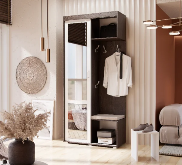 Прихожая Стелла-1 белый/венге