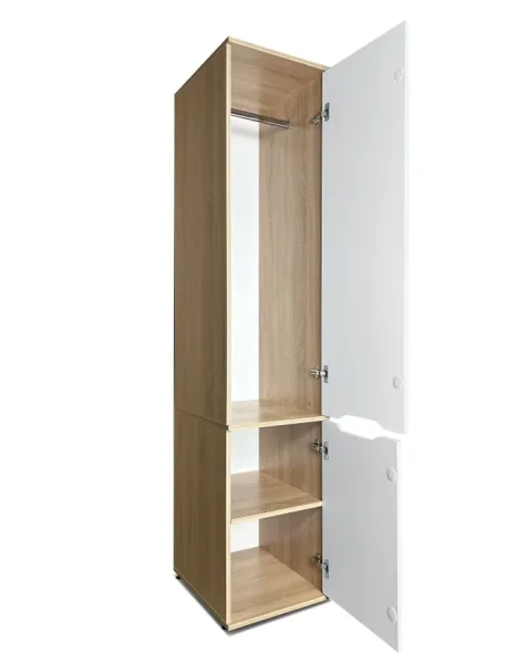 Шкаф пенал со штангой №30 дуб сонома/белый Шкаф пенал со штангой №30 дуб сонома/белый