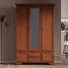Шкаф платяной трехдверный Кентаки SZF5D2S каштан