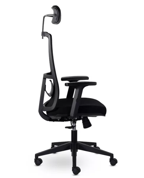 Кресло Оптима М-901 с подголовником черный