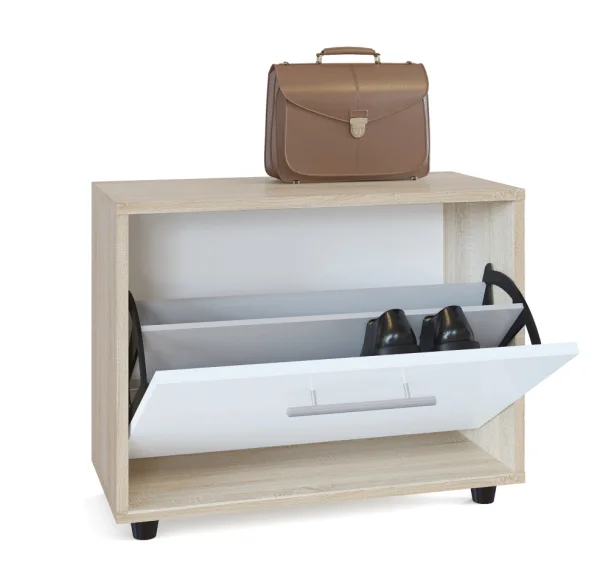 Тумба для обуви ТП-1 дуб сонома/белый