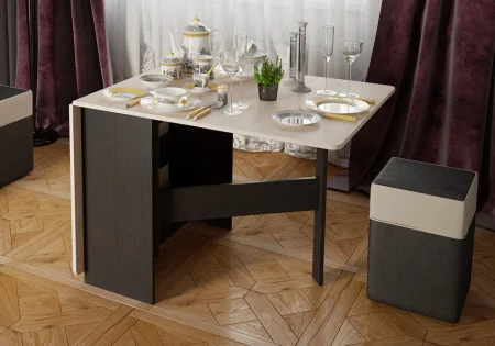 Стол-книжка тип 2 венге цаво/дуб белфорт