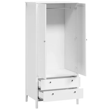 Шкаф Ева (Хельга) SZF2D2S/90 белый