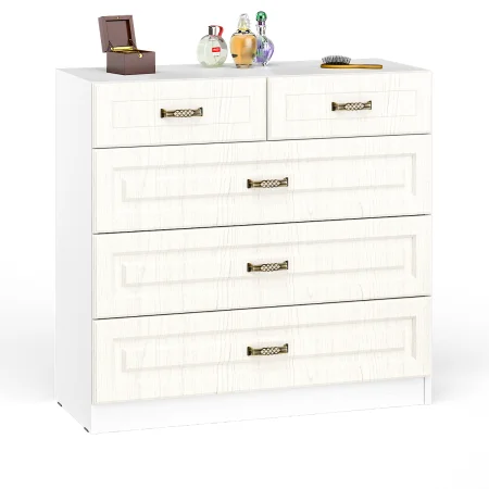 Комод Ливерпуль 10.103 ясень ваниль/белый