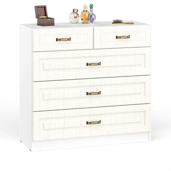 Комод Ливерпуль 10.103 ясень ваниль/белый