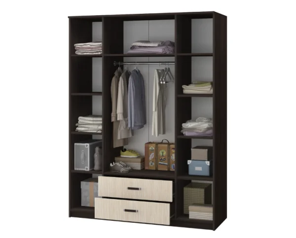 Шкаф 4-х створчатый Фиеста венге/дуб белфорт