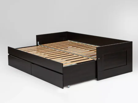 Кровать раздвижная Сириус 80х200 с ящиками венге