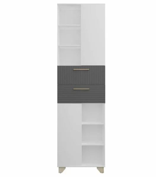 Пенал Копенгаген белый/серый графит